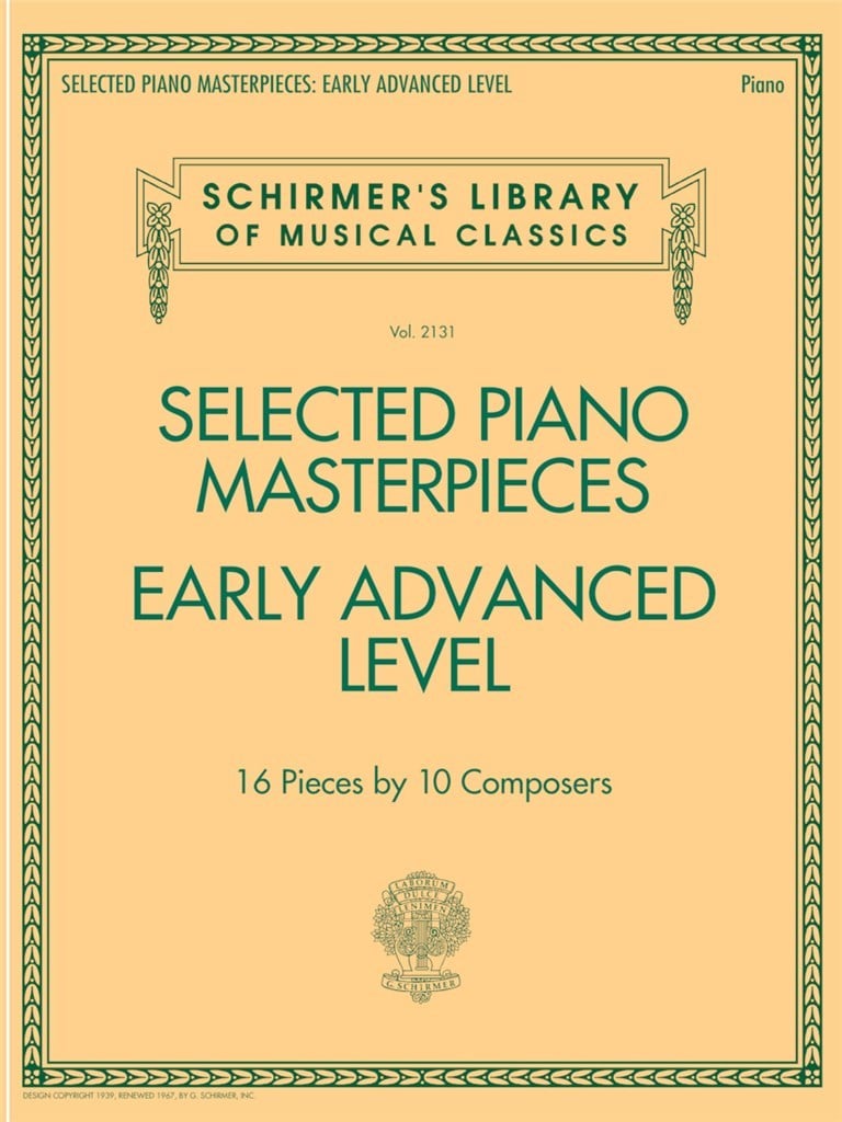Selected Piano Masterpieces - Early Advanced Level